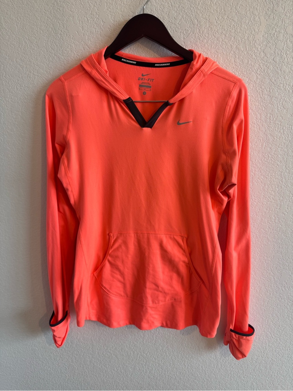 Nike Women's Coral Dri-FIT Hooded Pullover Sweater